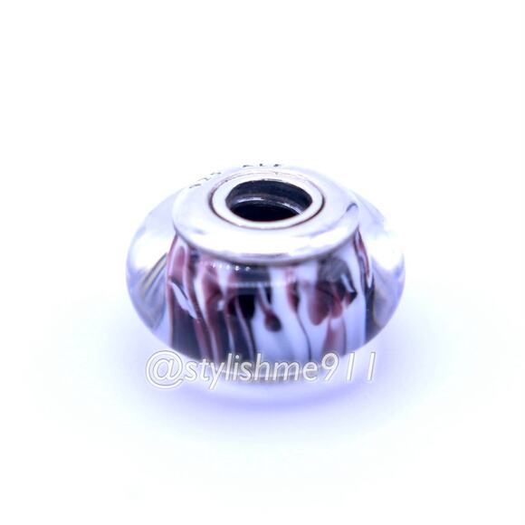 Authentic Pandora Zebra Murano Charm - Picture 9 of 10